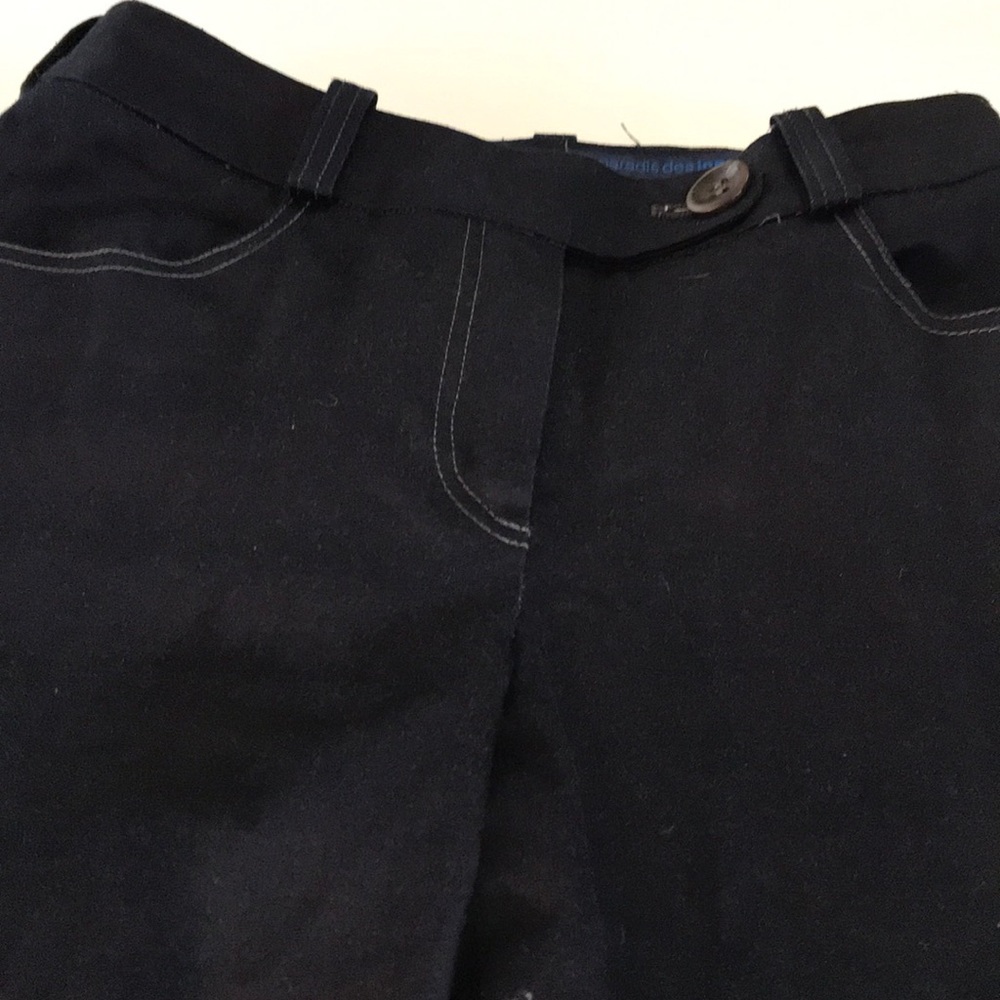 Dark navy cotton sailor pants